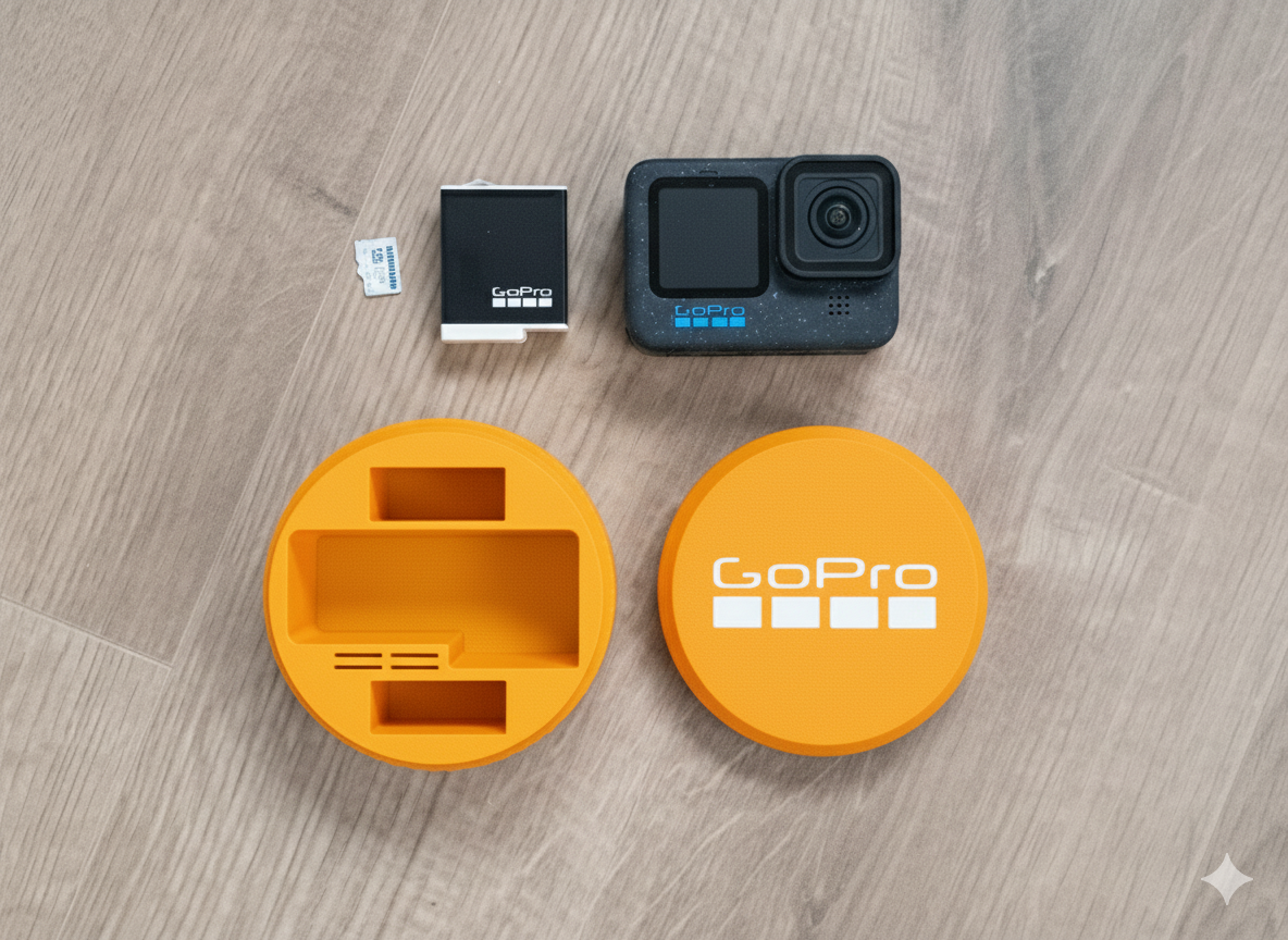 GoPro 6/7/8 Taşıma Kutusu Turuncu