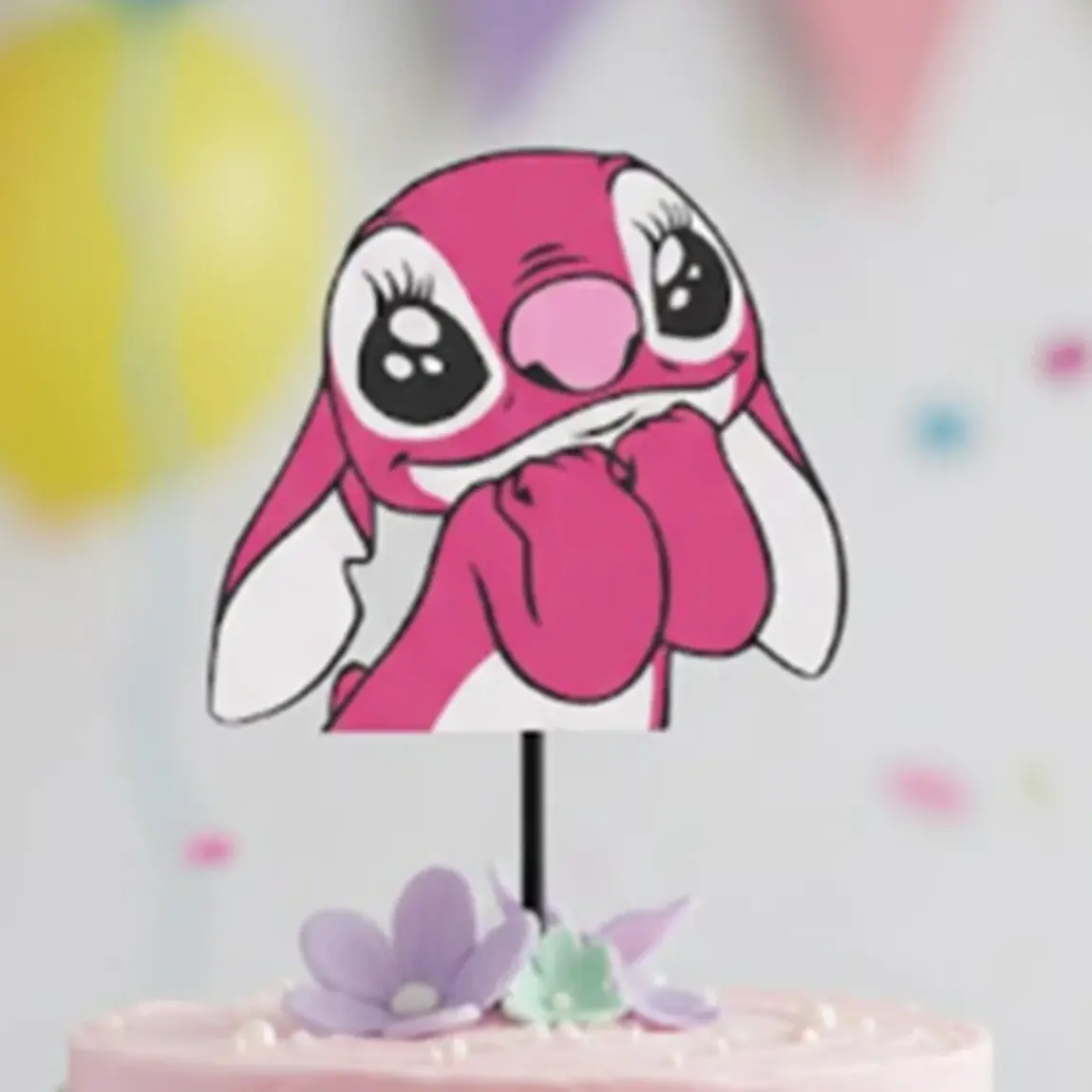 Pembe Stitch Pasta Süsü