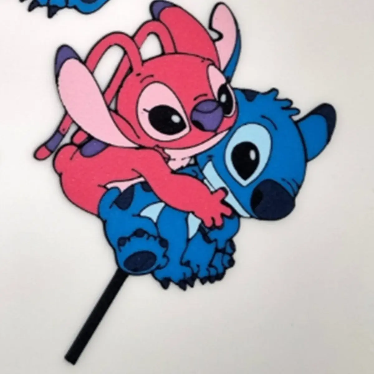 Mavi Pembe Stitch Pasta Süsü