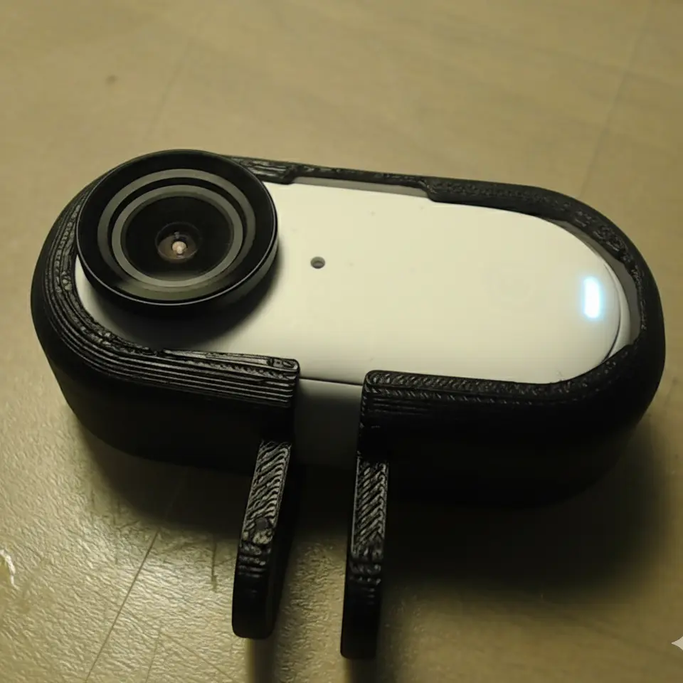 Insta360 GO3/GO3s Yatay Çekim Aparatı Siyah