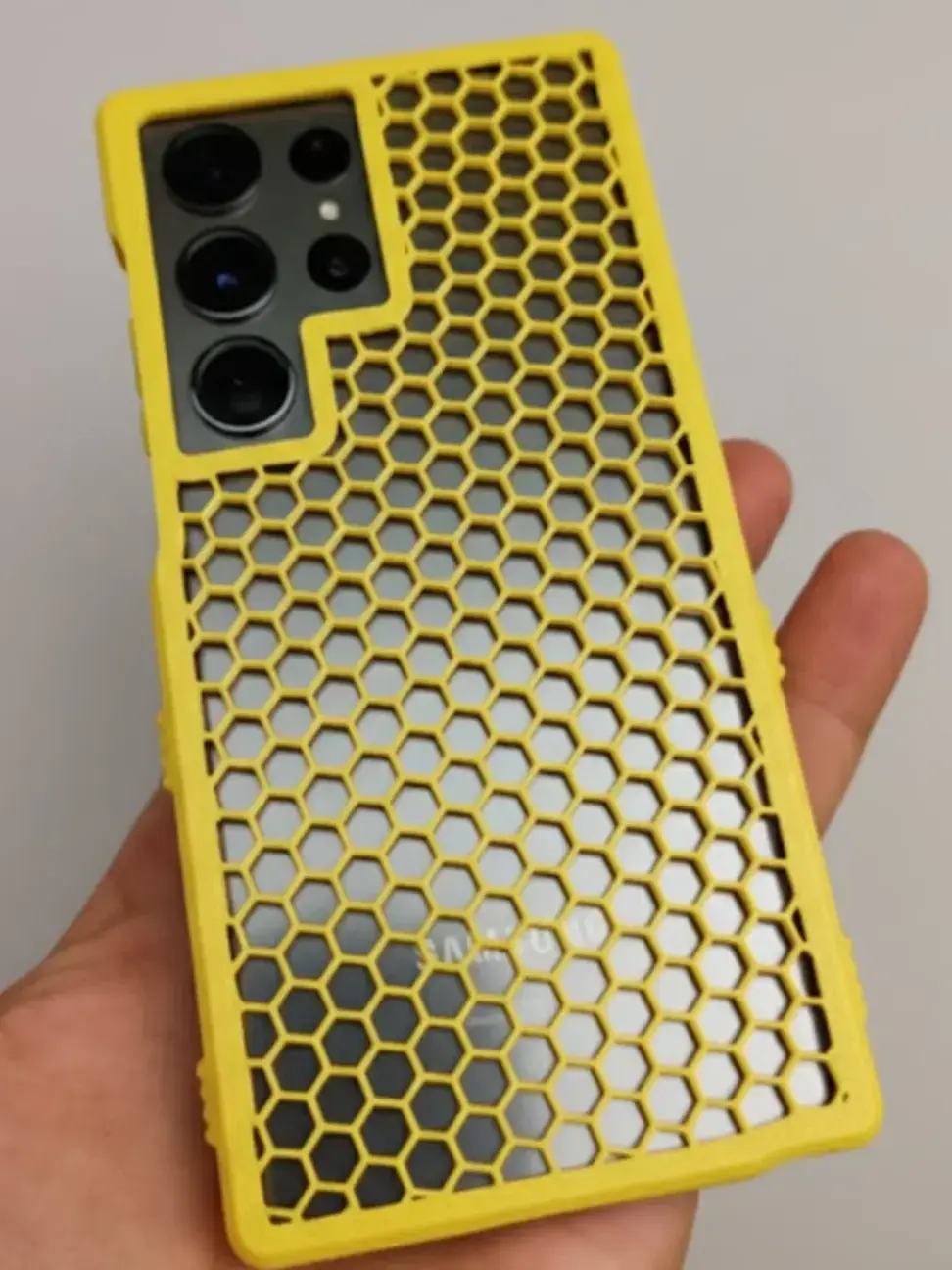 Samsung S23 Ultra Telefon Kılıfı Sarı