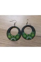 Yeşil Halka Küpeler