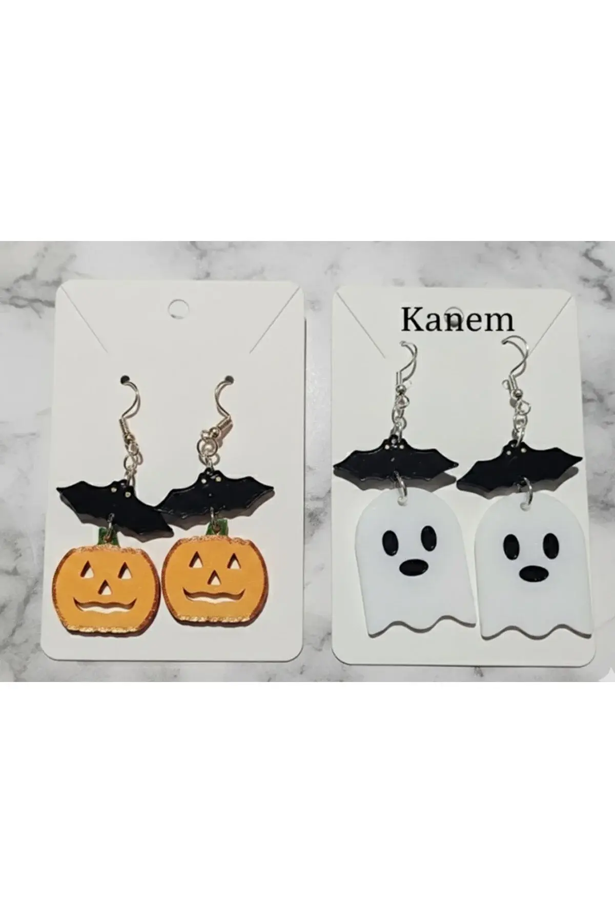 Ghost ve Balkabağı Küpeler