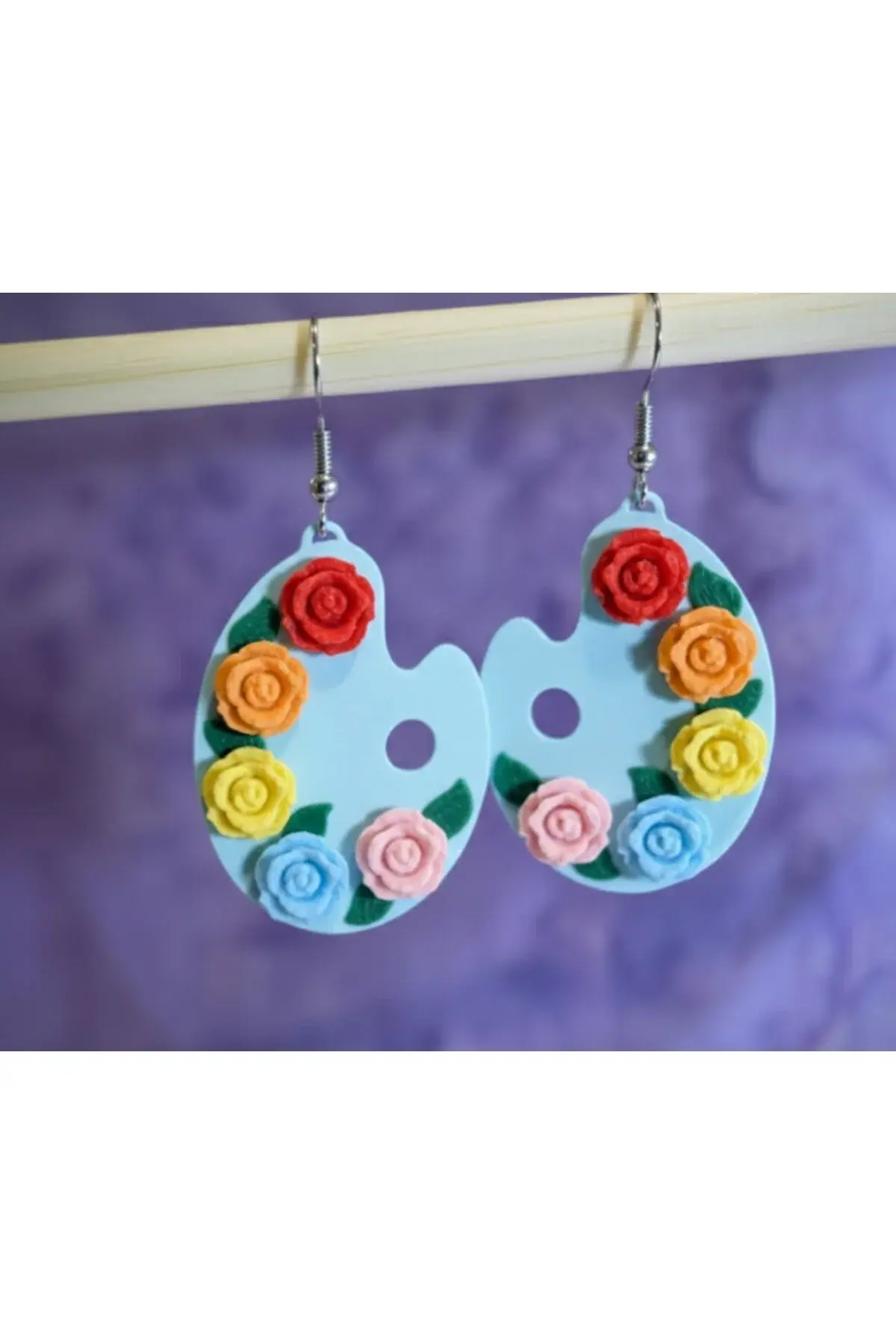 Palette Gül Küpeler