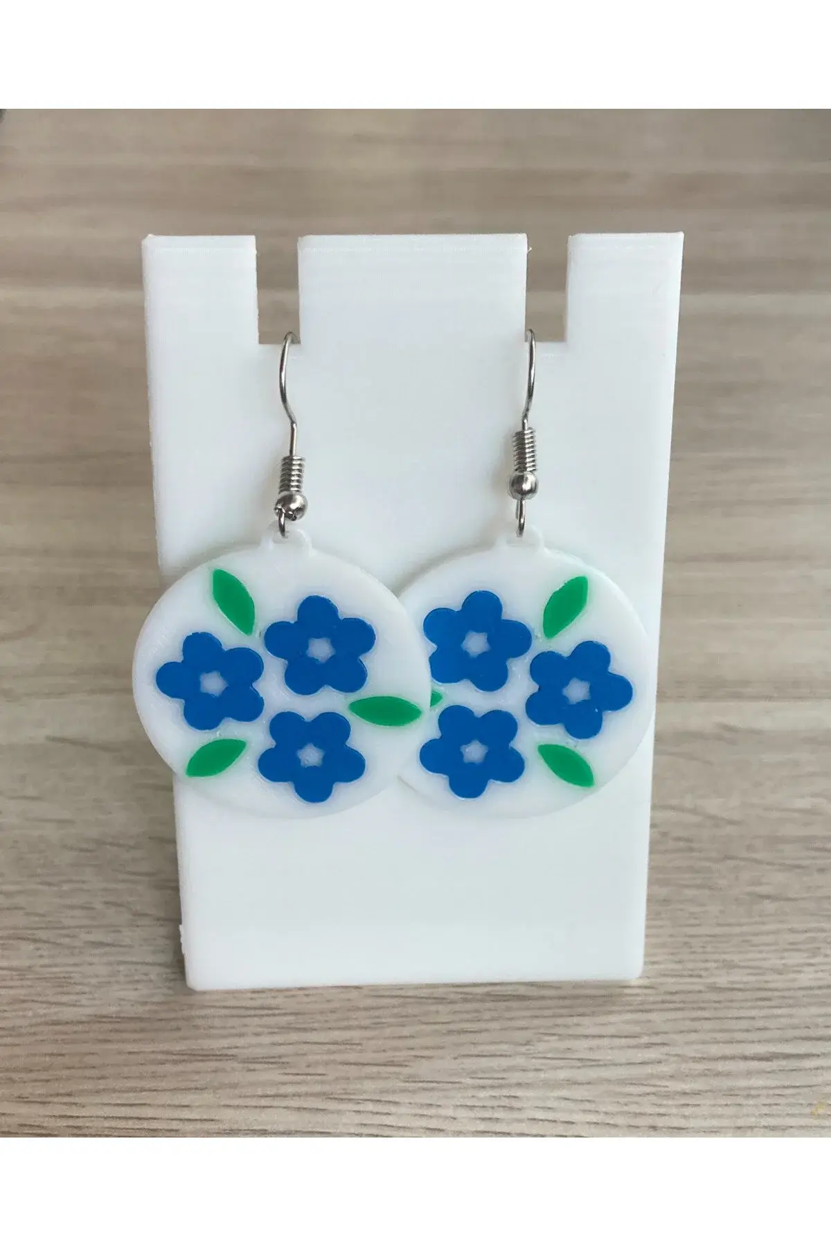 Çiçekli Daire Küpe