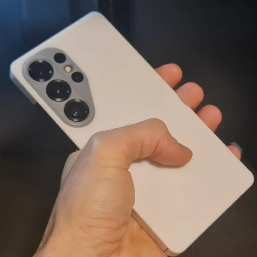Samsung Galaxy S25 Ultra Telefon Kılıfı Beyaz -Gri