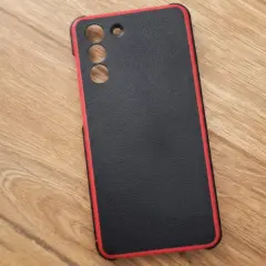 Samsung Galaxy S21 Telefon Kılıfı Siyah - Kırmızı