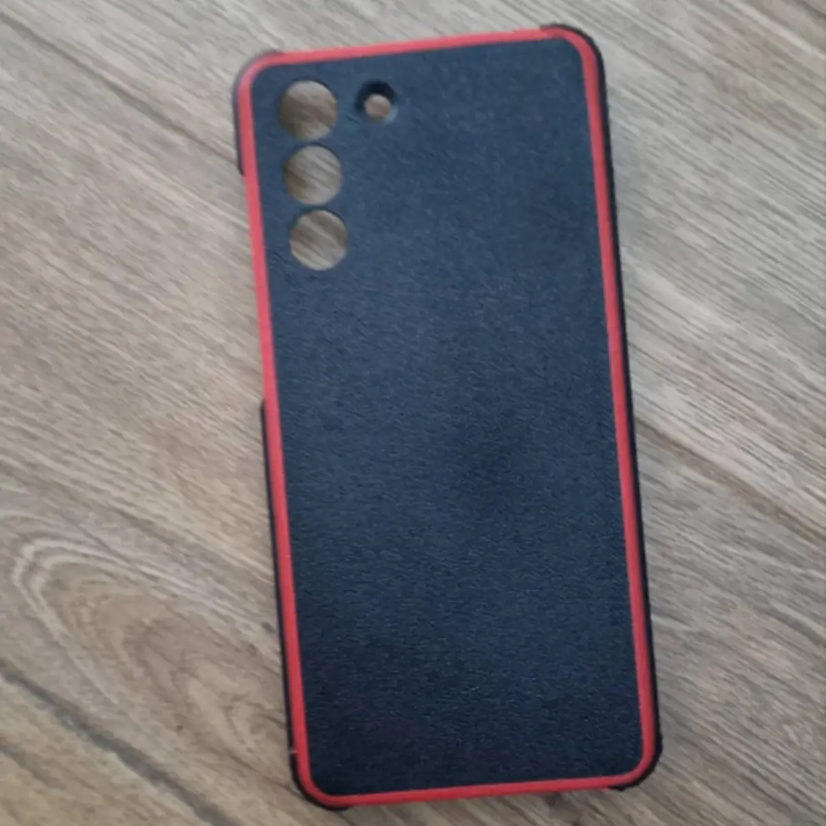 Samsung Galaxy S21 Telefon Kılıfı Siyah - Kırmızı