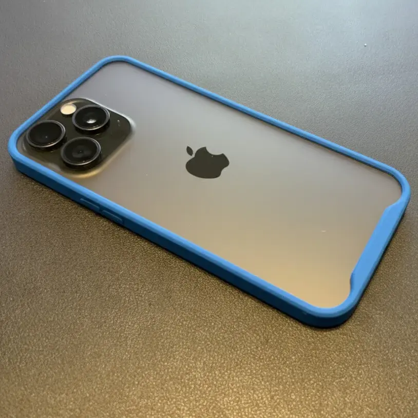 Iphone 15 Pro Max Koruyucu Çerçeve Mavi