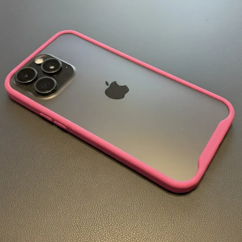 Iphone 15 Pro Max Koruyucu Çerçeve Pembe
