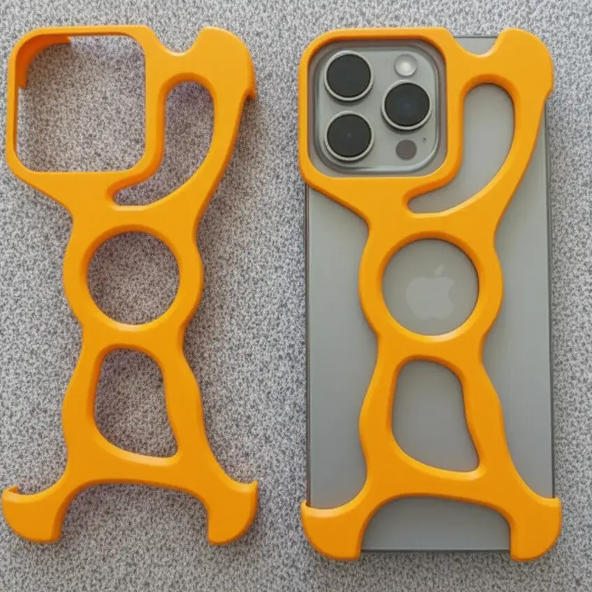 Iphone 16 Pro Max Koruyucu Çerçeve Turuncu