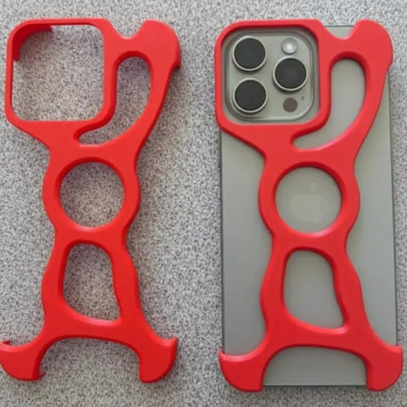 Iphone 16 Pro Max Koruyucu Çerçeve Kırmızı